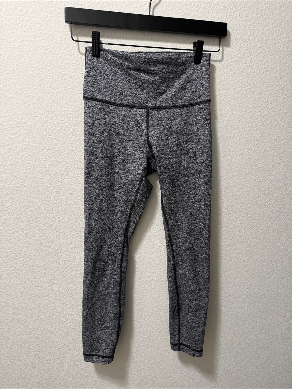 Lululemon Wunder Under High Rise Gray Heather High-Rise Leggings Sz 6